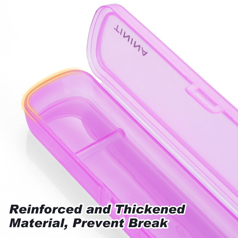 TININA Travel Utensils with Case  4-Piece Stainless Steel Portable Cutlery Set  Reinforced Case with Buckle Design  Lunch Box for Camping Work School  Include Fork Spoon Knife  Dishwasher Safe  Rainbow - Image 4